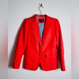 J. Crew | red blazer size 2